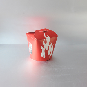 Lấy đi giấy <span class=keywords><strong>kraft</strong></span> hoặc giấy trắng 16oz 24oz 26oz hộp mì hộp thực phẩm phân hủy sinh học hộp giấy tùy chỉnh in hộp mì - Product Image 3