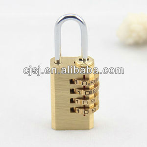 Serrure en laiton valise ch-04k 2014 coeur de la mode en laiton plaqué key code de mode style verrouillage par code numérique - Product Image 1