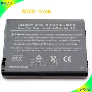 Bateria de substituição para Compaq Presario R3000 HP Pavilion ZD8000 ZV5000 ZV6000 ZX5000STNN-OB75