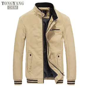 TONGYANG 브랜드 뉴 봄 가을 남성 캐주얼 자켓 코트 남성 패션 씻어 100% 순수 코튼 브랜드 의류 재킷 남성 코트