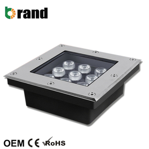 Thép Không Gỉ 24 Volt 9W <span class=keywords><strong>Led</strong></span> Ngoài Trời Mặt Đất Ánh Sáng <span class=keywords><strong>LED</strong></span> Tầng Decking Lights - Product Image 1