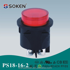 Soken commutateur 250vac 16a auto-verrouillage push button switch - Product Image 3
