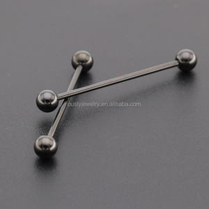 Anillo joya para <span class=keywords><strong>piercing</strong></span> de <span class=keywords><strong>lengua</strong></span> magnética falsa de acero inoxidable - Product Image 4