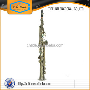 Popolare di Grado Antico Bronzo Verde Dritto Sax Soprano Sassofono - Product Image 2