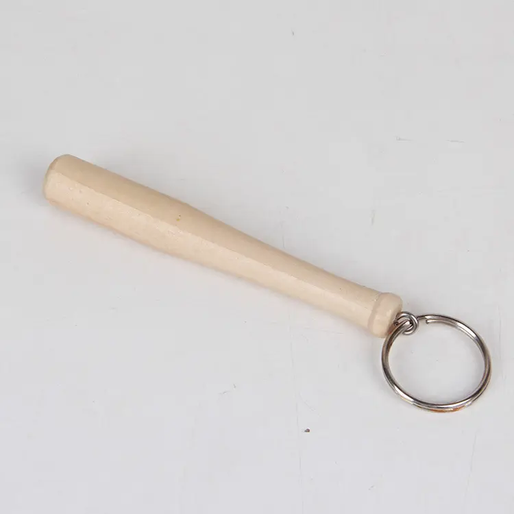 10cm लकड़ी बेसबॉल के बल्ले चाबी का गुच्छा लकड़ी मिनी बेसबॉल के बल्ले