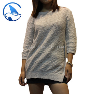 Señoras de la moda suéter de hilo con la parte inferior de corte especial <span class=keywords><strong>j</strong></span> & r-02 - Product Image 1