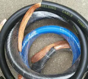 Flexible wire Copper Conductor PVC Rubber Welding Cable 16mm2 25mm2 35mm2 50mm2 70mm2 cable for welding machine