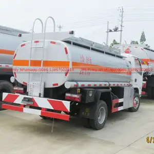 New Model Small Petrol Tank Truck 5000Liters Mobile Fuel Tankers Dongfeng Light Trucks