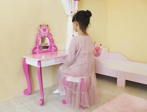 Los diseños modernos chicas <span class=keywords><strong>tocador</strong></span> con espejo Silla de mesa <span class=keywords><strong>para</strong></span> niños - Product Image 2