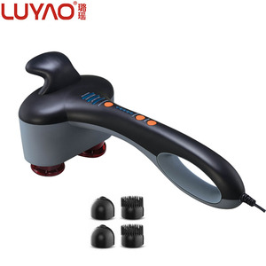 Martillo de Masaje Eléctrico de Doble Cabezal LUYAO, Masajeador Corporal de Percusión Portátil - Product Image 1