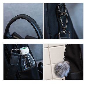 Fashion <strong>College</strong> School <strong>Bag</strong> Fabric,professional Cute pink School Big <strong>Bags</strong> for Girls,korean Black School <strong>Bags</strong> for Girls - Product Image 4
