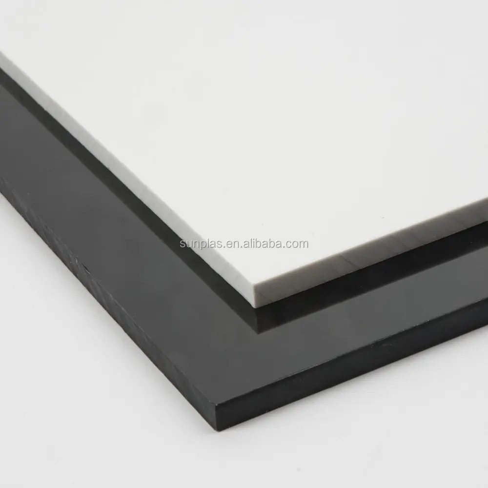 Текстурированный гладкий черный полистирол с высокой степенью удара, пластиковый продукт hips лист для вакуумной формовки