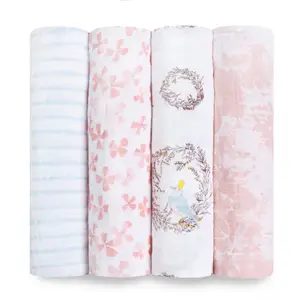 Chăn Quấn Muslin Cho Trẻ Sơ Sinh 2022 Cotton Chất Lượng Cao In Hình Bán Chạy Nhất 100% - Product Image 1
