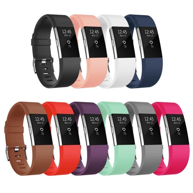 For Fitbit Charge 2 Wristband Replacement Silicone Band