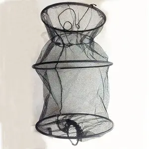 Bottle-Shaped Collapsible Mesh Fishing Cage Fishing Net Portable and Durable Perfect for Keeping Fishes