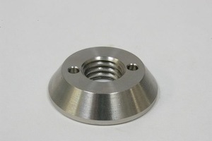 Écrou de sécurité OEM en acier inoxydable 316 nickelé passifé, usiné CNC avec précision, M8, à deux (<span class=keywords><strong>2</strong></span>) trous, pour applications médicales - Product Image 2