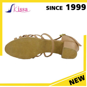 De cuero de moda suela de tacón bajo de venta al por mayor salón de <span class=keywords><strong>baile</strong></span> Salsa <span class=keywords><strong>zapatos</strong></span> de <span class=keywords><strong>baile</strong></span> latino para las muchachas - Product Image 5