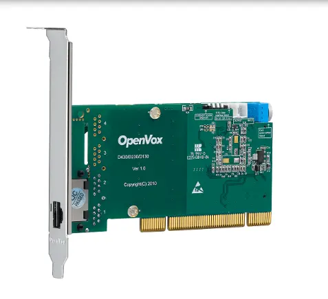 OpenVox D130E Digitale Asterisk 1E1/T1/J1 PCI Card voor IPPBX VoIP, Schakelaar, IVR