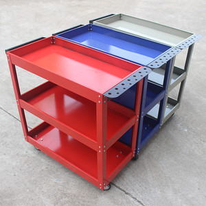 Carro de herramientas en el pecho de tres capas de reparación de automóviles caja de herramientas de mano empuje herramienta de reparación de herramienta carro - Product Image 4