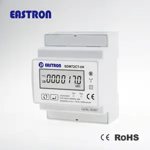 SDM72CT-DR สามเฟส Din Rail KWh Meter,CT ใช้เครื่องวัดพลังงานไฟฟ้าแบบดิจิตอลและพลังงาน