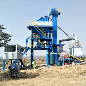 China Manufactory portable mobile asphalt hot mix plant machine movable bitumen batching equipment