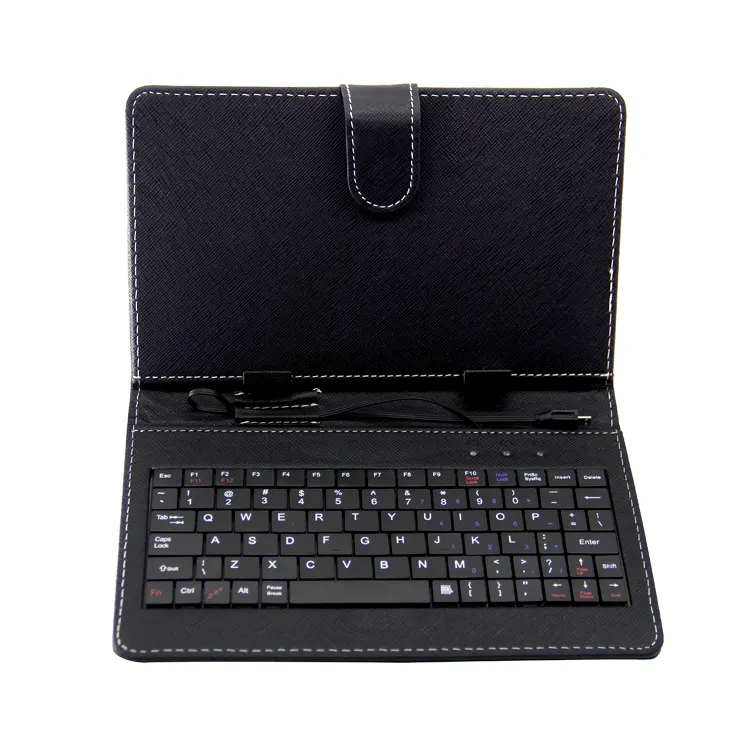 Cheap price BT wireless and wired keyboard case for 7inch 10.1 inch tablet PC