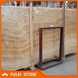 Backlit Translucent Yellow Honey Onyx <strong>Marble</strong> - Product Image 3