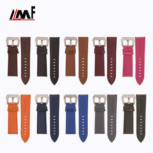 Fábrica Semi Mate Cuero de cocodrilo Patrón personalizado Durabilidad reemplazable Relojes Joyería Correas de reloj Acero inoxidable - Product Image 2