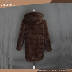 Venta caliente mujeres invierno ruso chaqueta visón <span class=keywords><strong>abrigo</strong></span> de piel de mujer - Product Image 3