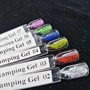 Unigel Soke Off Stamping Gel Polish/uv/ha condotto la Lampada di Stampa A Trasferimento di Gel UV Del Gel di Arte Del Chiodo di Bellezza Paypal 15 Ml