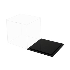 Vitrine de présentation de livres en plexiglas acrylique sur mesure, transparente, pour livres rares, avec bases noires vendues séparément, couvercles anti-poussière rigides - Product Image 3
