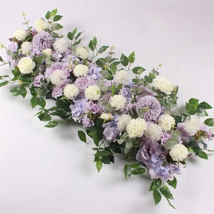 F-1407 Artificial 1m de seda blanco champán corredores de la tabla de boda Centpieces Decoración - Product Image 6