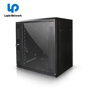 Rack Mount Cabinet Ningbo Lepin Data Center IT 42u Open Computer Rack Network Cabinet Wall Mount Glass Door Black Outdoor Server Rack Cabinet