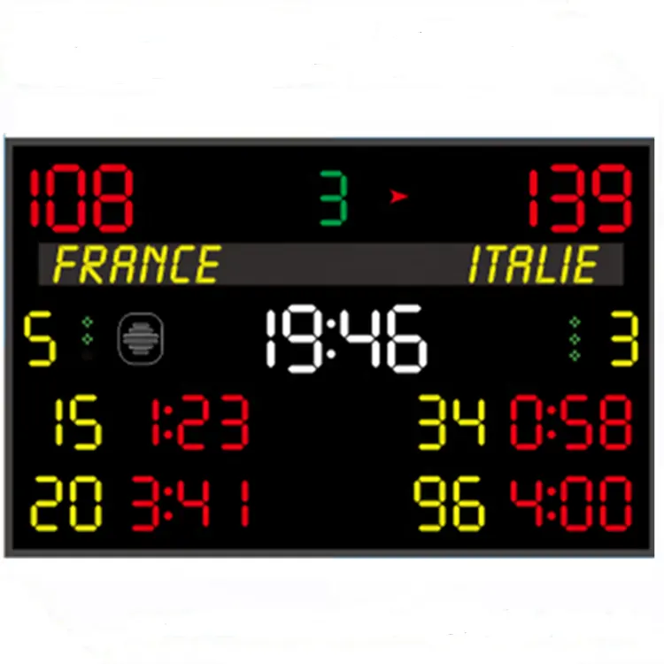 Elettronica digitale stadio ha portato scoreboard, sport display a led tabellone