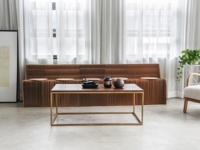 Spazepaper 6-Personen Kraftpapier-Sofa, Wabenförmige Faltbare Couch, Flexibel Nutzbar, Verschiedene Längen für Gewerbliche Nutzung und Showroom-Dekoration