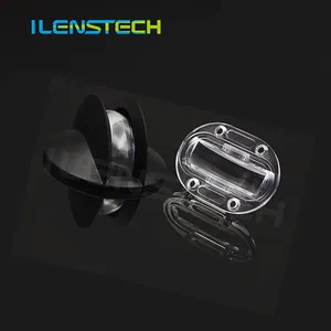 Ilenstech led الثانوية البصريات 2835 3030 رقاقة led عدسة 3x180 درجة نافذة عدسات إضاءة