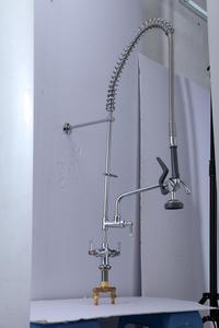 Robinet de <span class=keywords><strong>cuisine</strong></span> commercial à montage sur pont haute pression Homedec <span class=keywords><strong>avec</strong></span> fonction de pré-rinçage et <span class=keywords><strong>douchette</strong></span> - Product Image 5