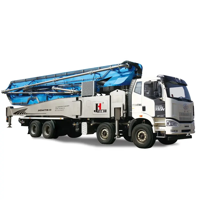 JIUHE buon prezzo 63 metri camion montato pompa per calcestruzzo camion cemento pompa per calcestruzzo per la vendita