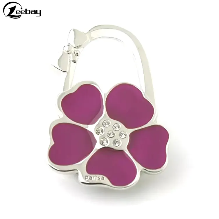 Portable handbag hanger flower shape magnetic purse holder hook