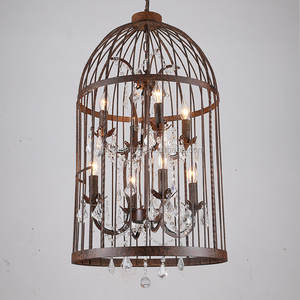 Lampadario a Gabbia di Uccelli <span class=keywords><strong>in</strong></span> <span class=keywords><strong>Cristallo</strong></span> Nero Antico Stile Americano Classico Retro Simig Lighting, Lampada a Sospensione <span class=keywords><strong>in</strong></span> <span class=keywords><strong>Cristallo</strong></span> K9 - Product Image 3