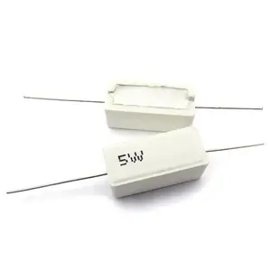 5 w resistenza del Cemento 0.1-10 k ohm 0.22 0.33 0.5 1 10 100 1 k 10 k ohm 0.1R 0.22R 0.33R 0.5R 1R 10R 100R 5% resistenza del cemento - Product Image 1
