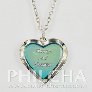 Philcha đáng yêu trái tim mề đay tâm trạng Vòng Cổ Hợp kim kẽm 28mm Đảng & Quà Tặng - Product Image 6