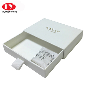 Tùy Chỉnh Sang Trọng Trắng Quà Tặng Bao Bì Thiệp Mời Hộp Ngăn Kéo Cho Lời Mời Đám Cưới Thẻ - Product Image 4