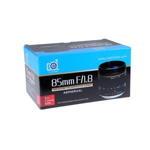 Lightdow เลนส์กล้องโฟกัสแบบแมนนวล85มม. F1.8-F22,สำหรับ <span class=keywords><strong>Canon</strong></span> <span class=keywords><strong>EOS</strong></span> 550D 600D <span class=keywords><strong>700D</strong></span> 5D 6D 7D 60D เลนส์กล้อง DSLR