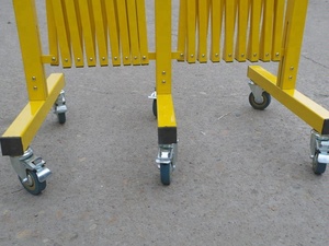 <span class=keywords><strong>Barrière</strong></span> <span class=keywords><strong>accordéon</strong></span> temporaire en aluminium personnalisée MAXPAND, clôture métallique extensible, clôture de sécurité pour entrepôt - Product Image 5