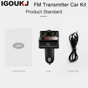 BT Lecteur MP3 Mains Libres <span class=keywords><strong>Voiture</strong></span> Kit + Double USB Chargeur + Transmetteur FM avec USB MP3 LCD Chargeur De <span class=keywords><strong>Voiture</strong></span> - Product Image 3