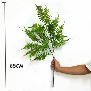 Decorazione del ministero degli interni del fiore della pianta delle foglie dell'erba verde di plastica artificiale della felce adorabile dolce di vendita calda - Product Image 2