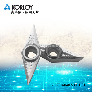 Corée fait Korloy <span class=keywords><strong>carbure</strong></span> inserts, Korloy plaquettes de <span class=keywords><strong>tournage</strong></span> VCGT160402/VCGT160404/VCGT160408/VCGT110302/VCGT110308-AK H01 - Product Image 6
