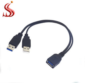 Hochgeschwindigkeits-Dual-Ports Quadratisches USB 3.0-Panel-Unterputz-Verlängerungskabel USB 3.0-Frontkabel - Product Image 3