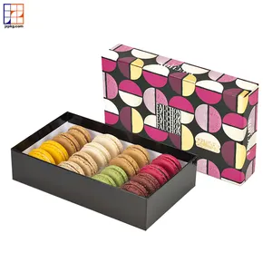 Benutzer definierte Logo Luxus verpackung Kekse Doos Französisch Macaron Boxen mit Blister ablage